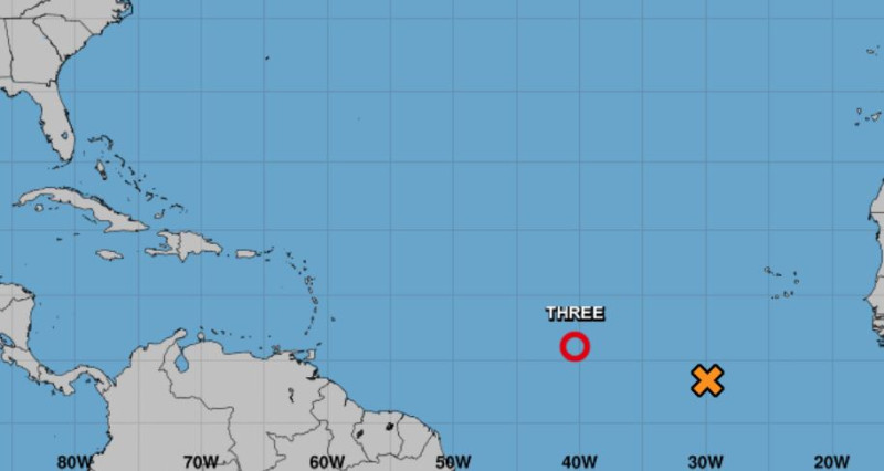 Se forma la tercera depresión tropical en el Atlántico rumbo a las Antillas Menores